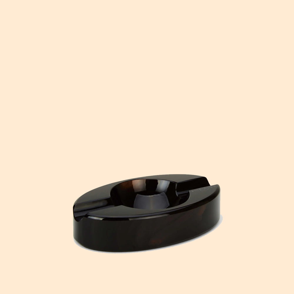 ELIE BLEU OBSEDIAN ASHTRAY 2 CIGARS
